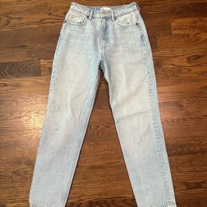 Zara Light Blue High-Waisted Jeans